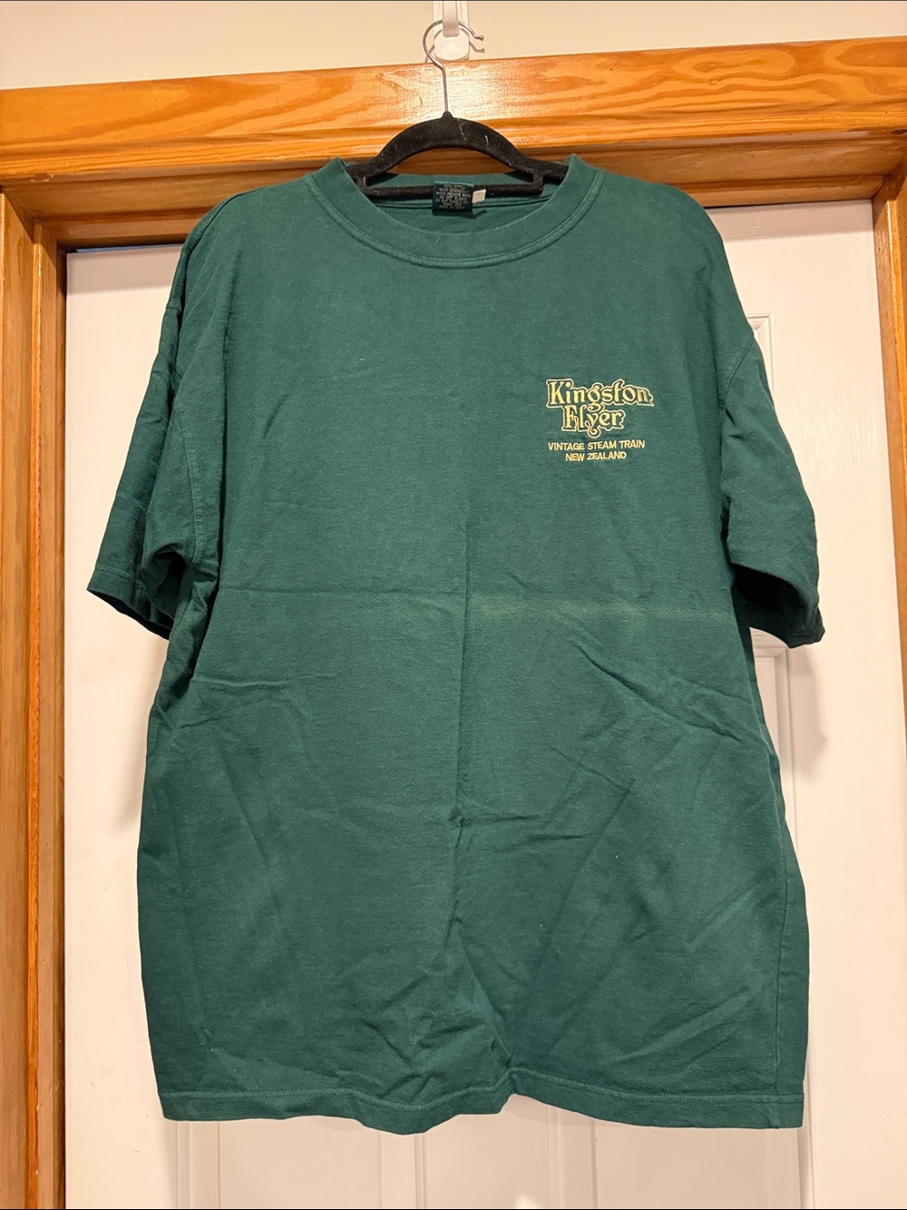 Kingston Vintage Logo Short Sleeve Tee in Dark Green